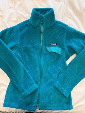 Patagonia Teal Plush Fleece Jacket